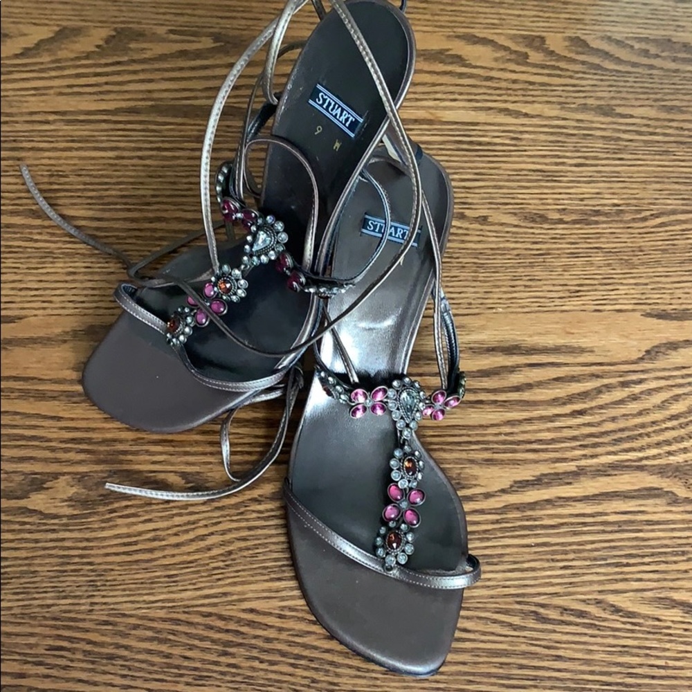 Stuart Weitzman California Brass Mordore Sandle